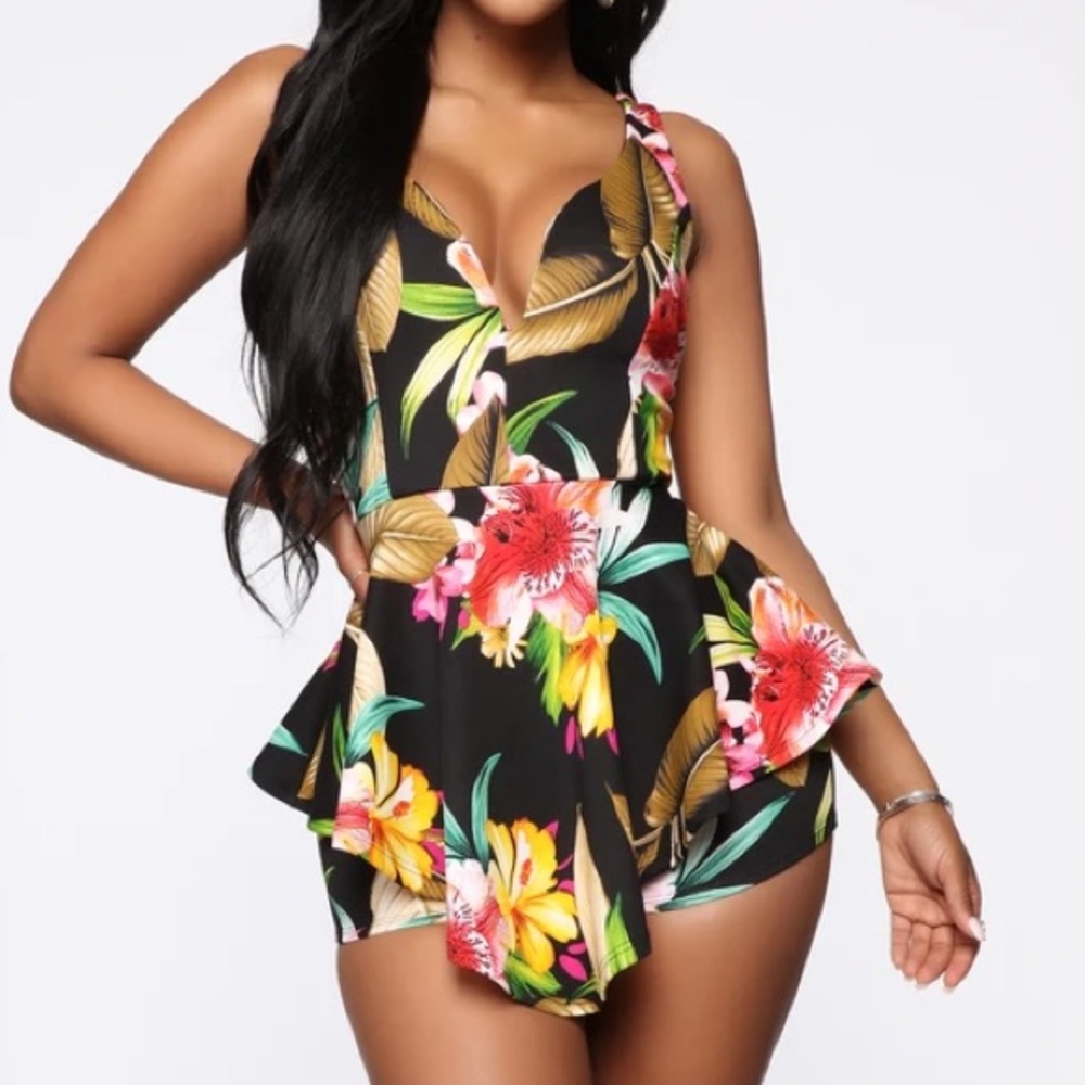 Fashionnova Floral Romper